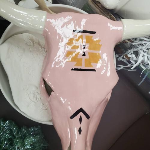 Pink-Cow-Skull